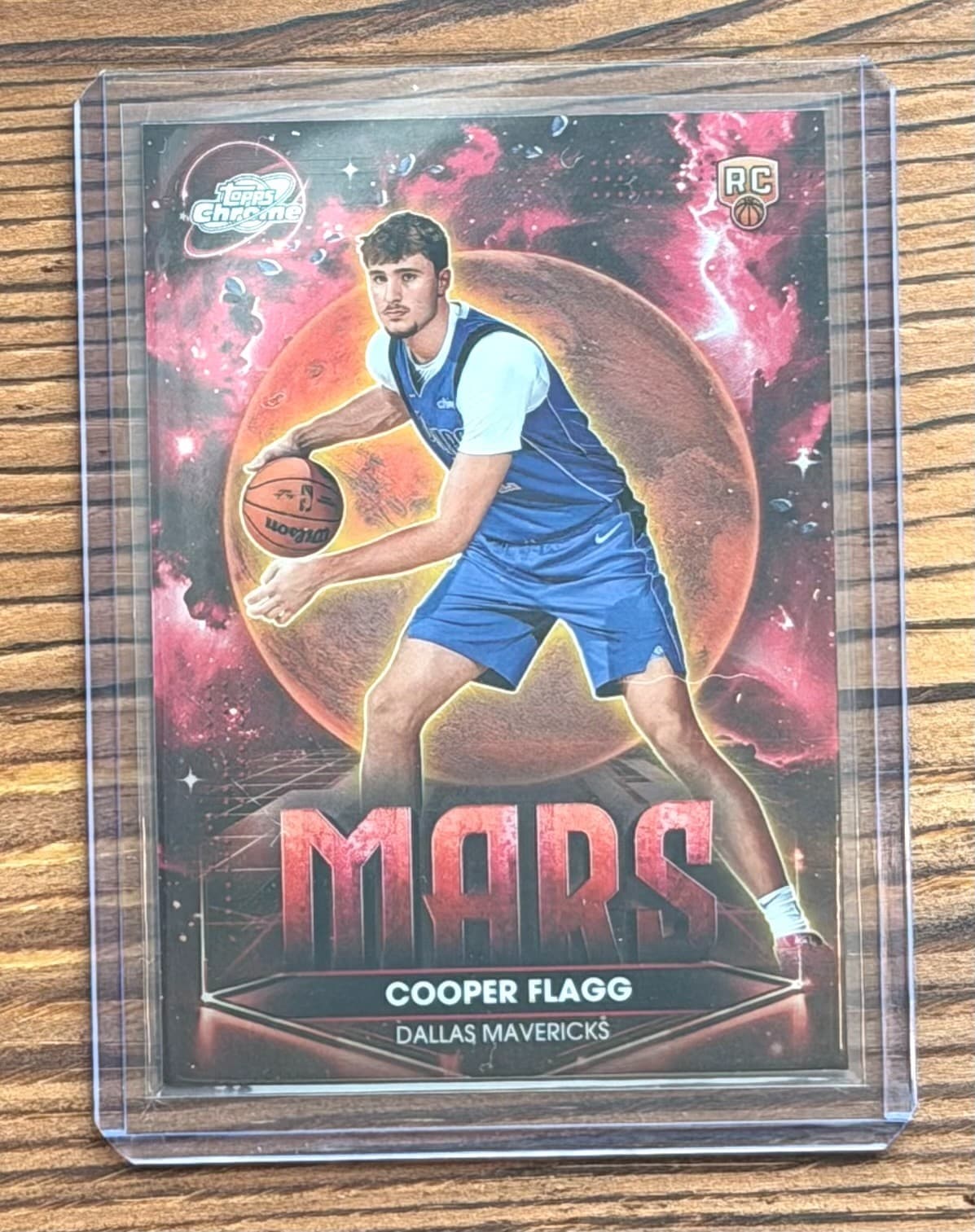 2025-26 Topps Chrome Cosmic Cooper Flagg Rookie Planetary Pursuit Mars SSP MAVS