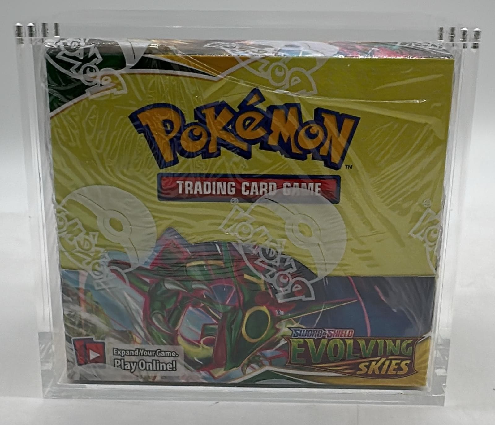 Pokemon TCG SWSH Evolving Skies Booster Box SEALED w/Acrylic