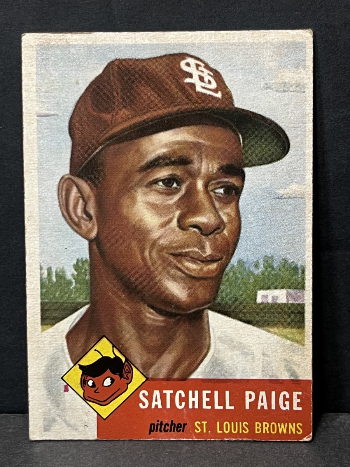 Vintage 1953 Topps Baseball Card #220 Satchell Paige - Please Read Description