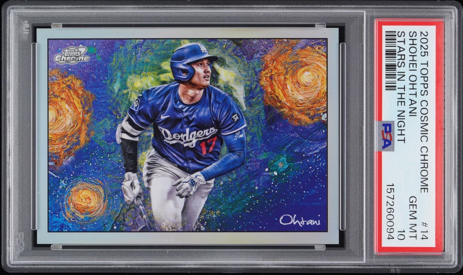 2025 Topps Cosmic Chrome Shohei Ohtani Stars In the Night #14 PSA 10 Gem Mint