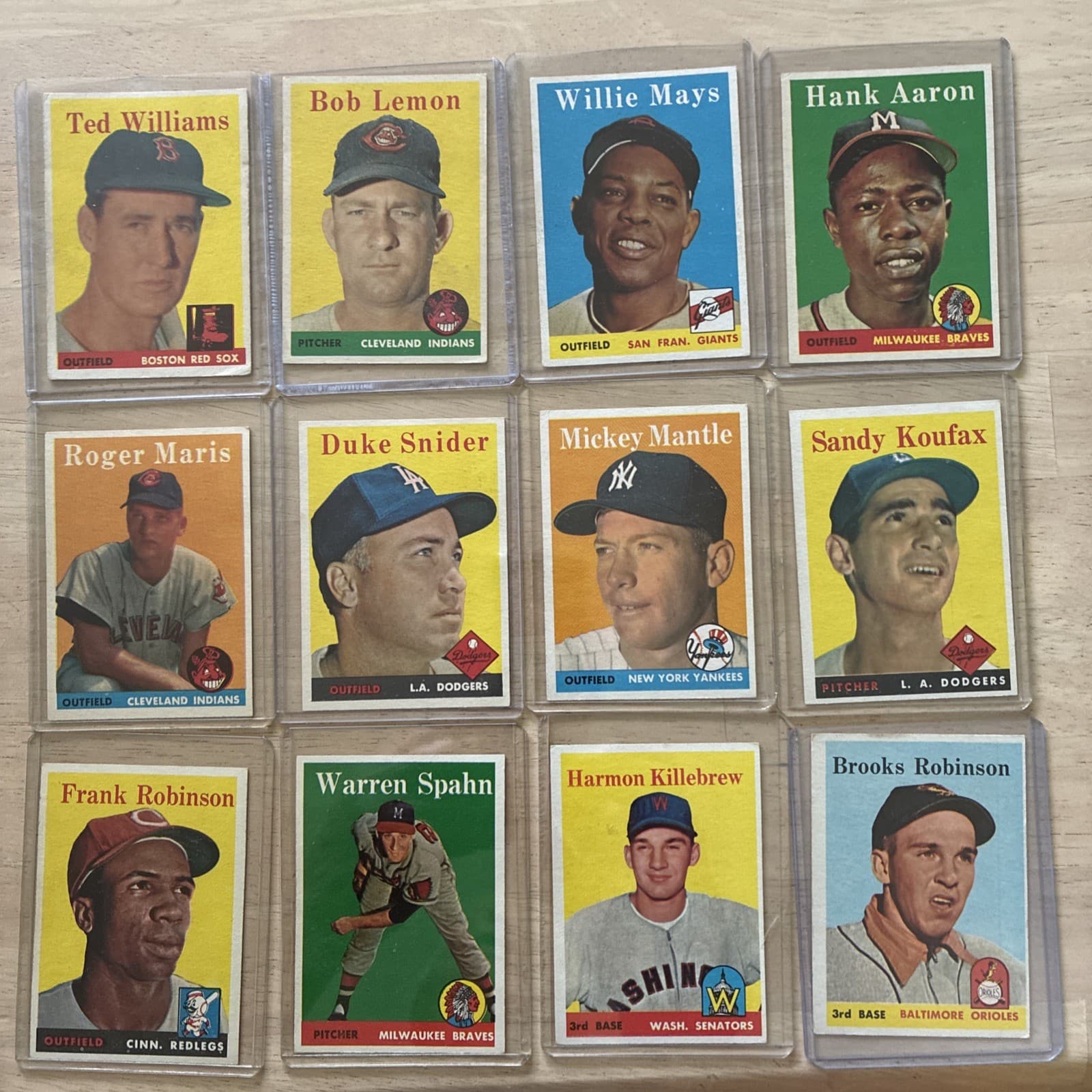1958 Topps Baseball Complete 494 Card Set