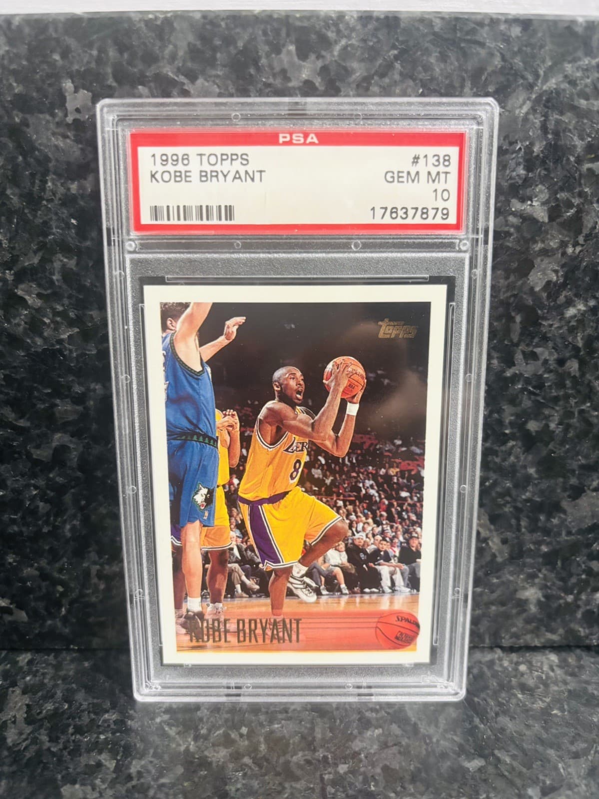 1996 Topps #138 Kobe Bryant Rc Lakers Hof Elite Psa 10