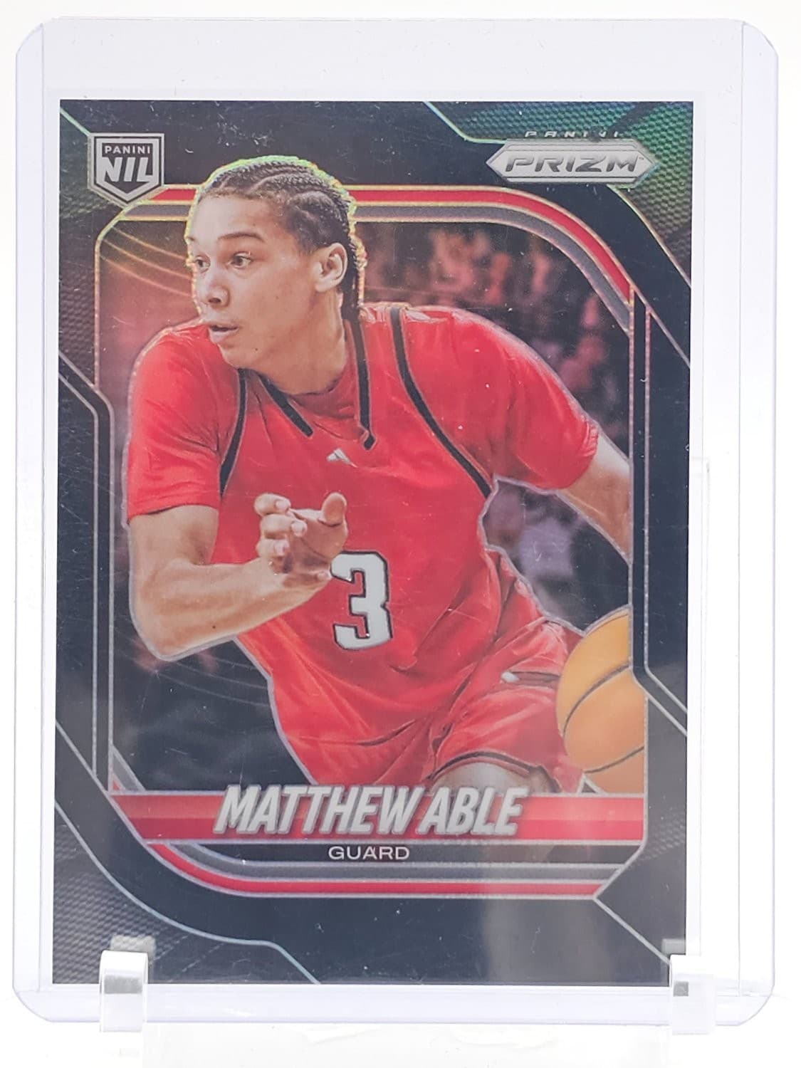 Matthew Able 2025-26 Panini Prizm Nil Basketball Black 1/1 #106 Q8104