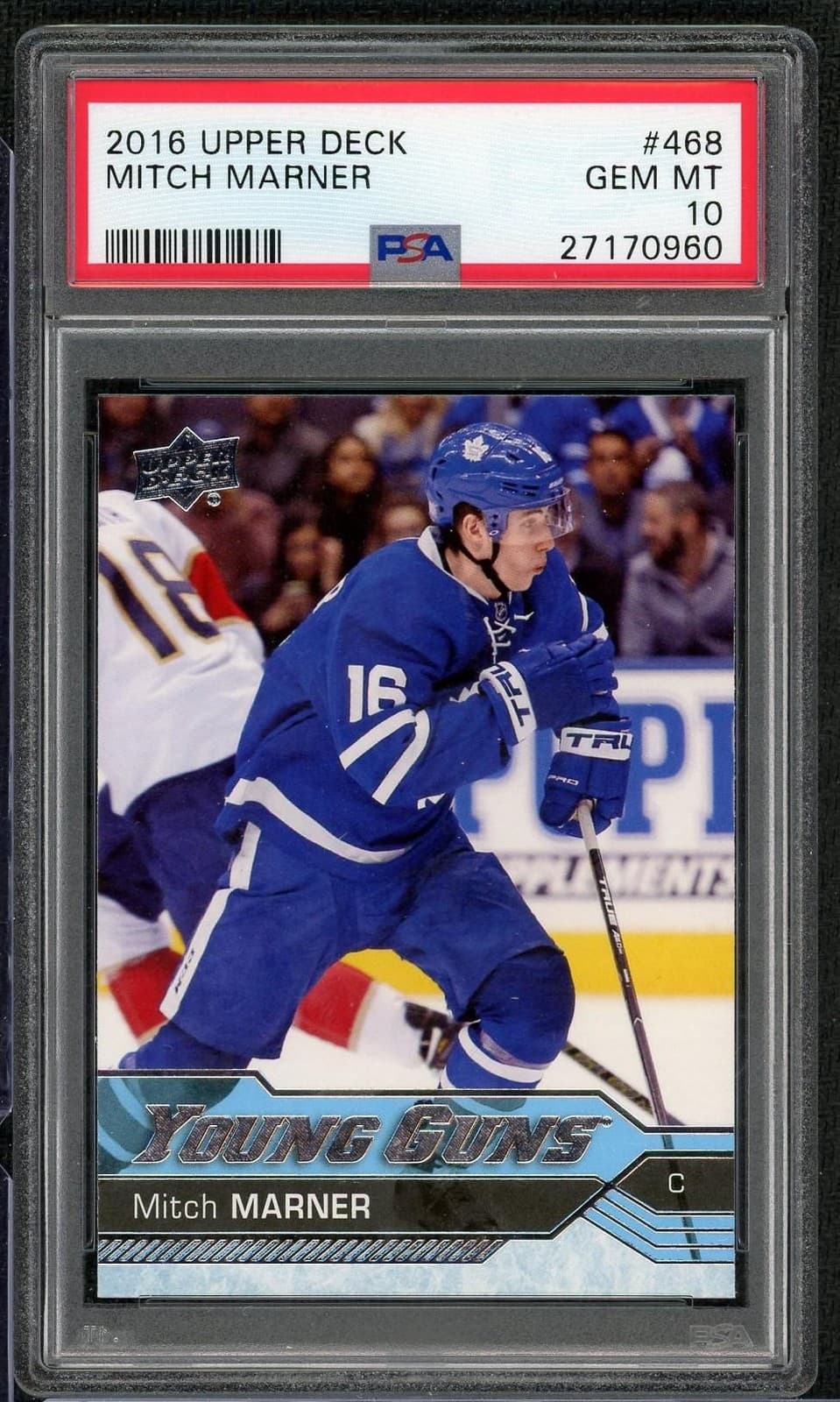 2016/17 Upper Deck Mitch Marner Young Guns #468 PSA 10