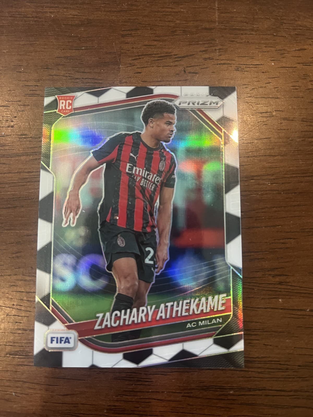 2025-26 Panini Prizm FIFA #26 Zachary Athekame Soccer Ball SSP