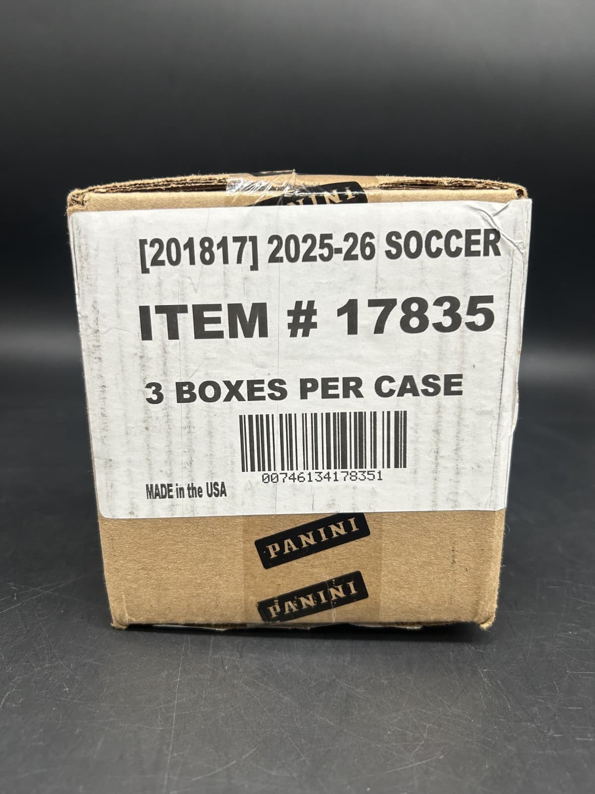 2025/26 Panini Noir Road to FIFA World Cup Soccer Hobby 3-Box Case Sealed