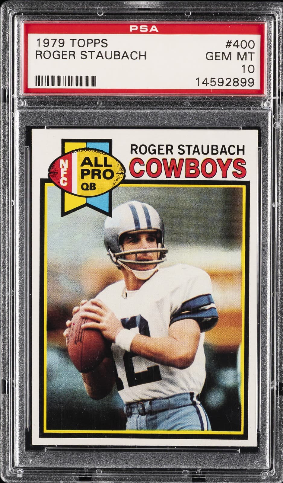 1979 TOPPS #400 ROGER STAUBACH PSA 10