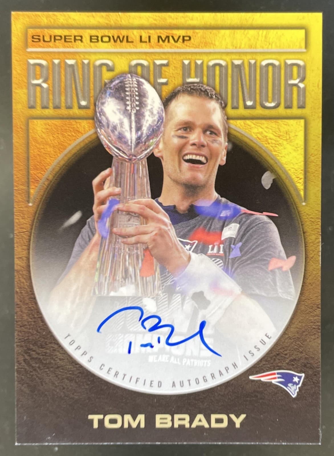 2026 Topps Tom Brady Ring of Honor Signatures SSP Auto #ROHS-TBR Patriots
