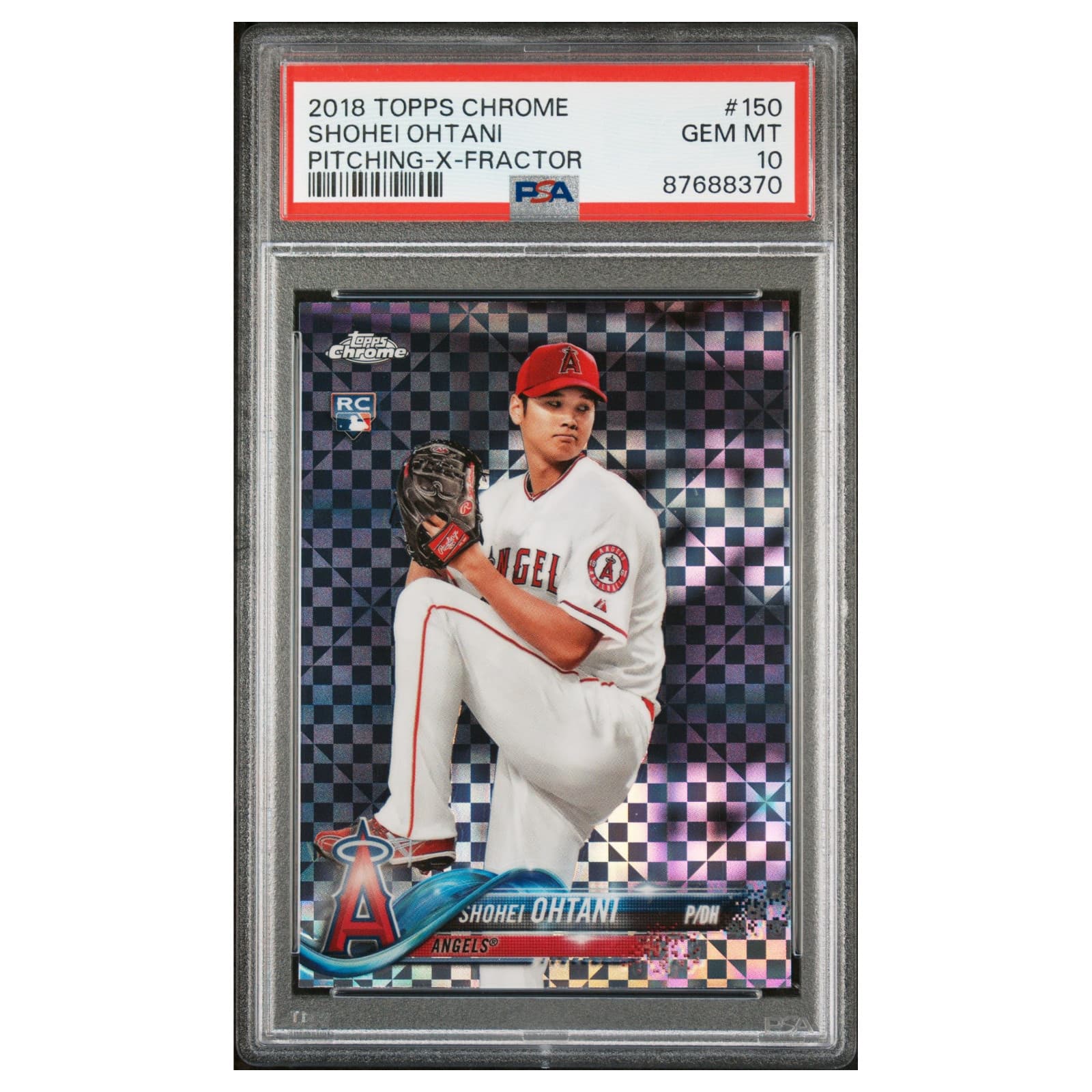 SHOHEI OHTANI Rookie #150 psa 10 2018 Topps chrome X-fractor Baseball Card MLB