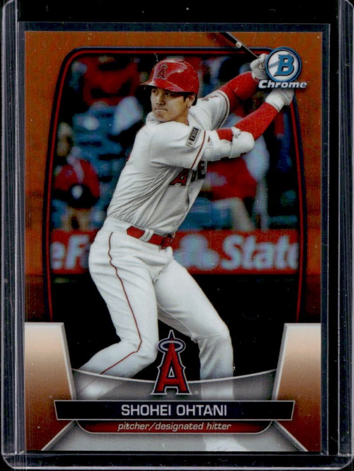2023 Bowman Chrome Shohei Ohtani Orange Refractor #/25 Angels