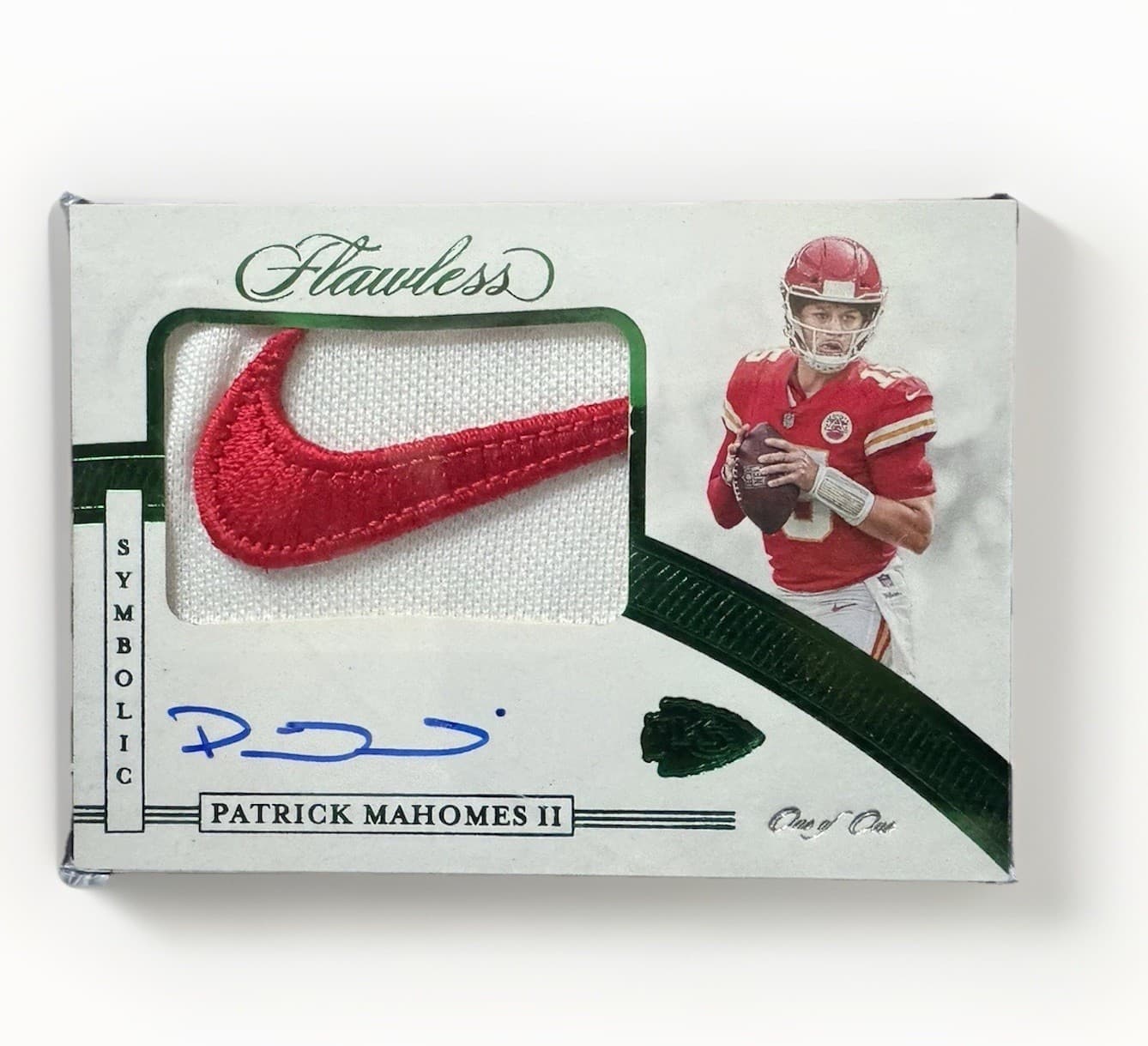 Patrick  Mahomes  Flawless Auto 1/1 Nike Patch One Of One