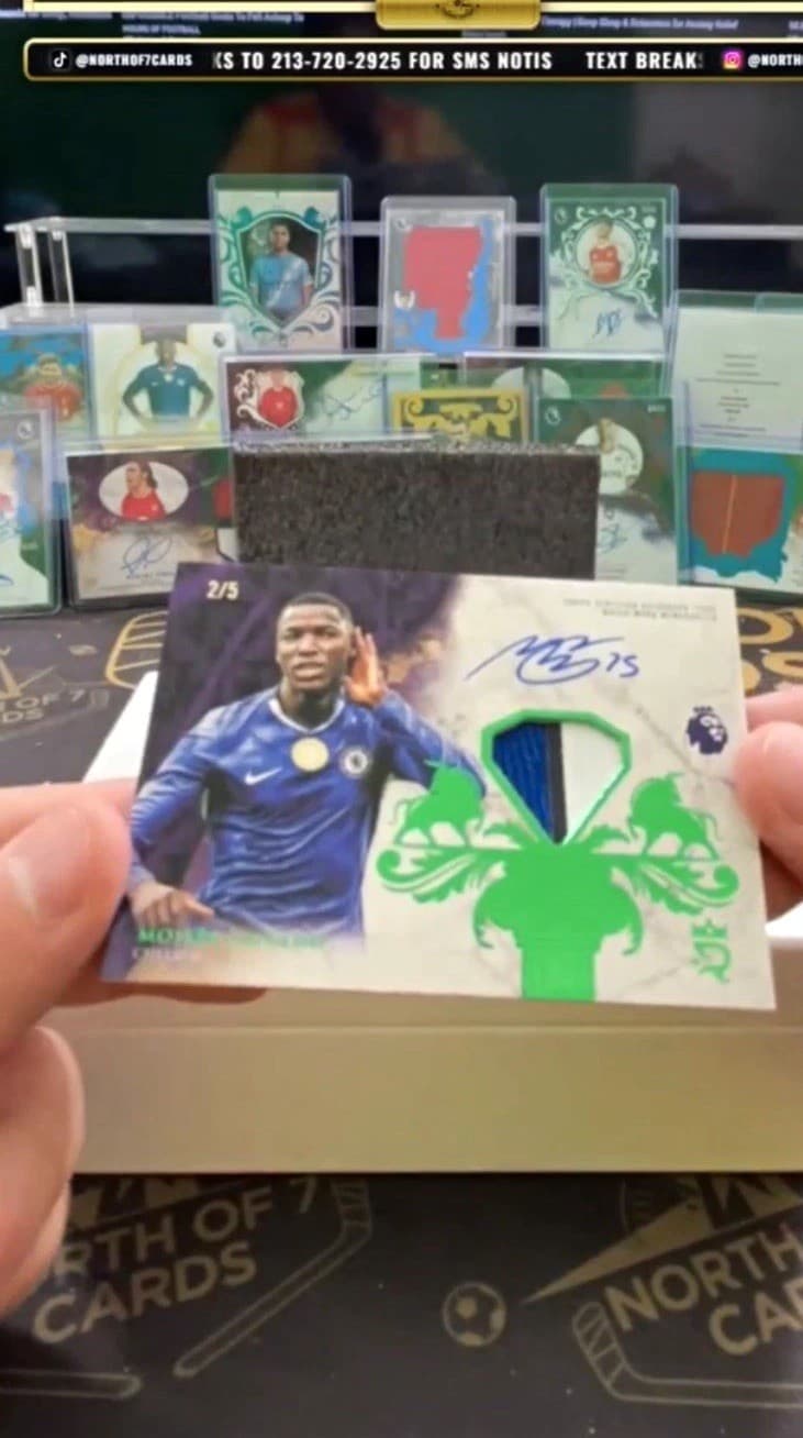 2026-27 Topps Royalty Premier League Moises Caicedo Patch Auto /5 Green