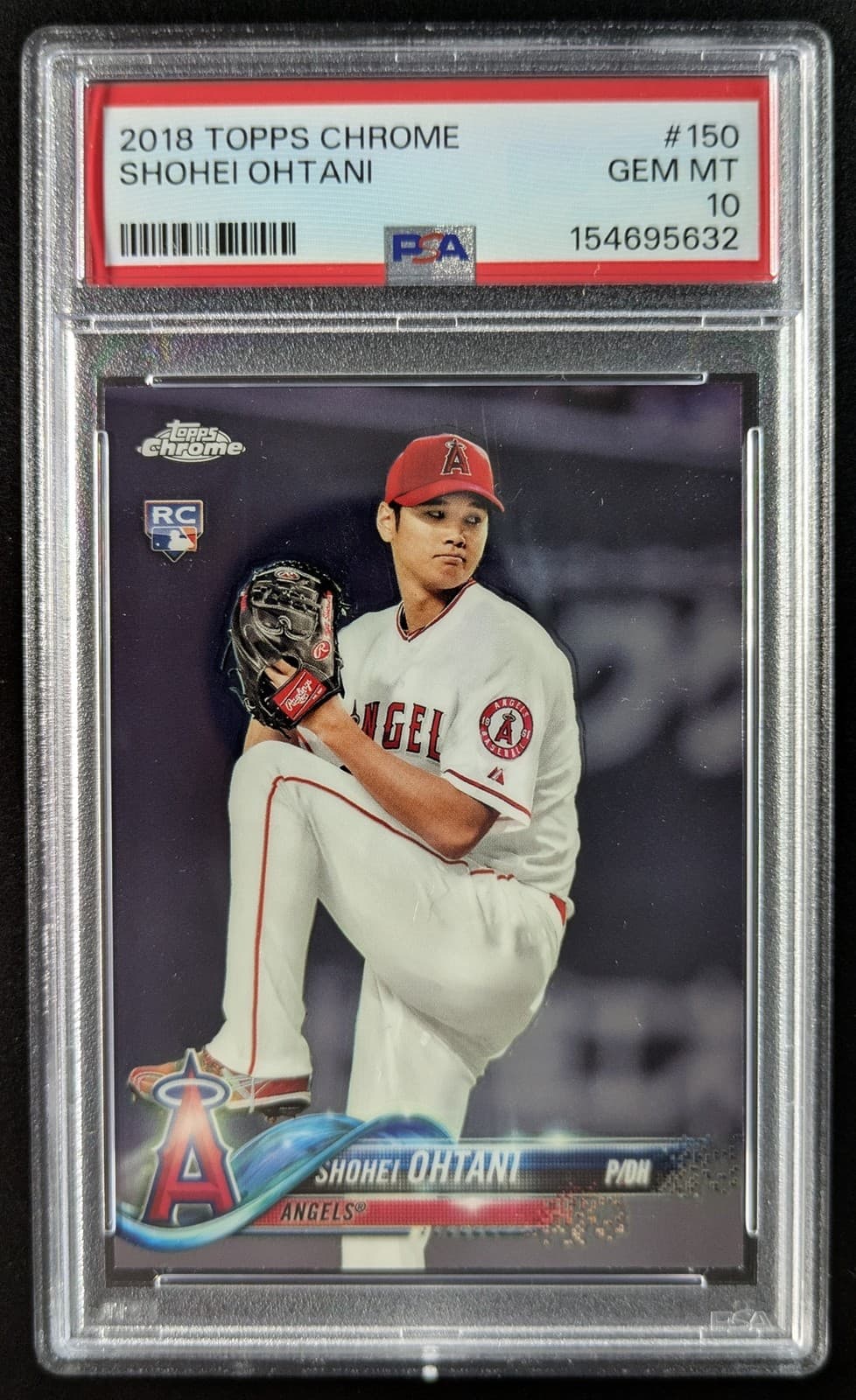 2018 Topps Chrome SHOHEI OHTANI Rookie RC Los Angeles Angels #150 PSA 10