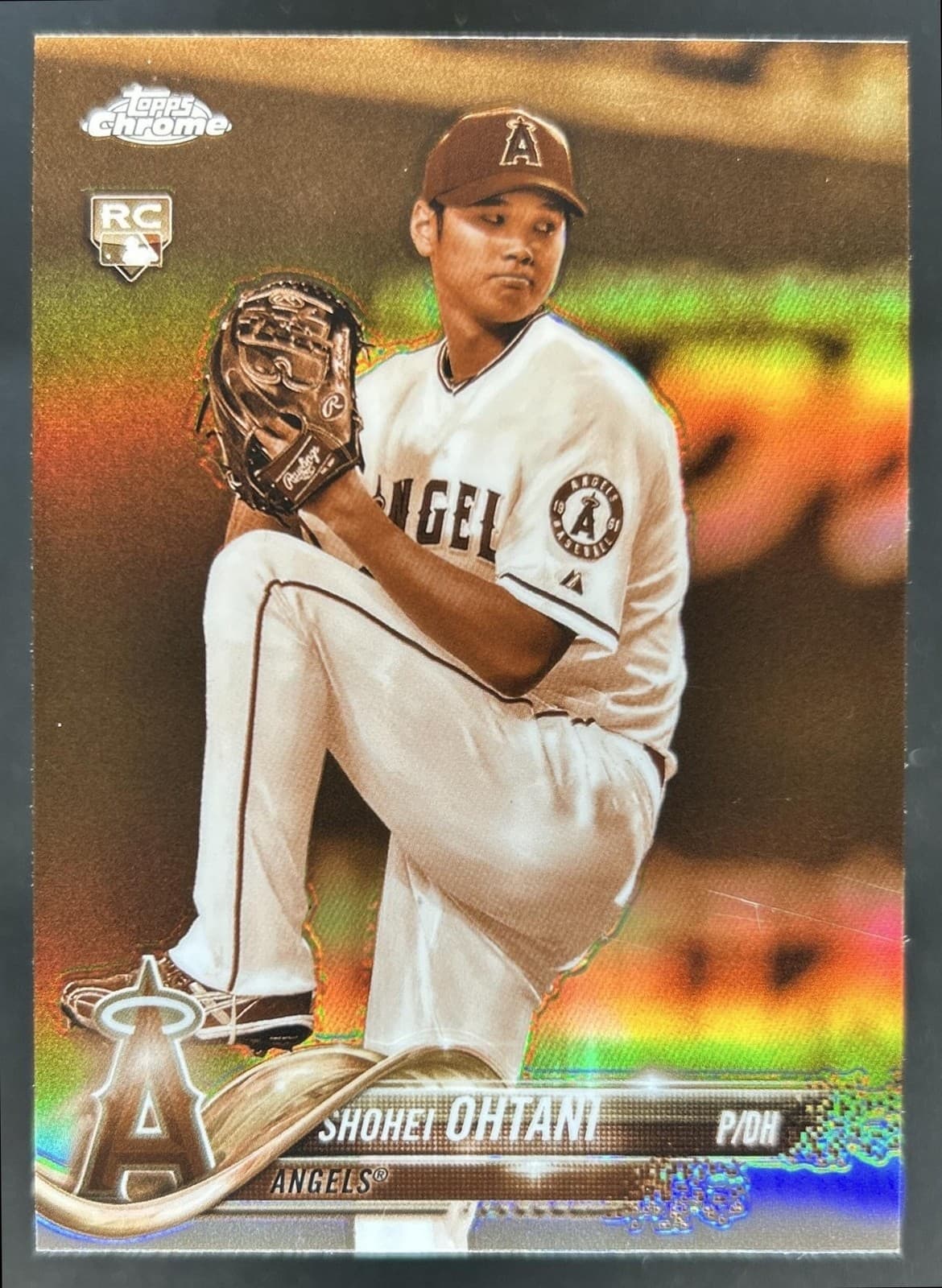 2018 Topps Chrome Shohei Ohtani RC Sepia Refractor Rookie #150 Angels