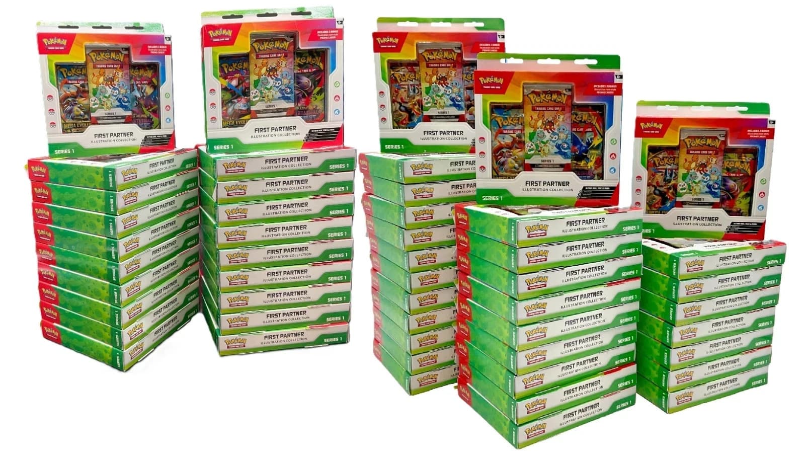 Lot of (50) Pokemon First Partner Illustration Colelction SERIES 2 Boxes NEW
