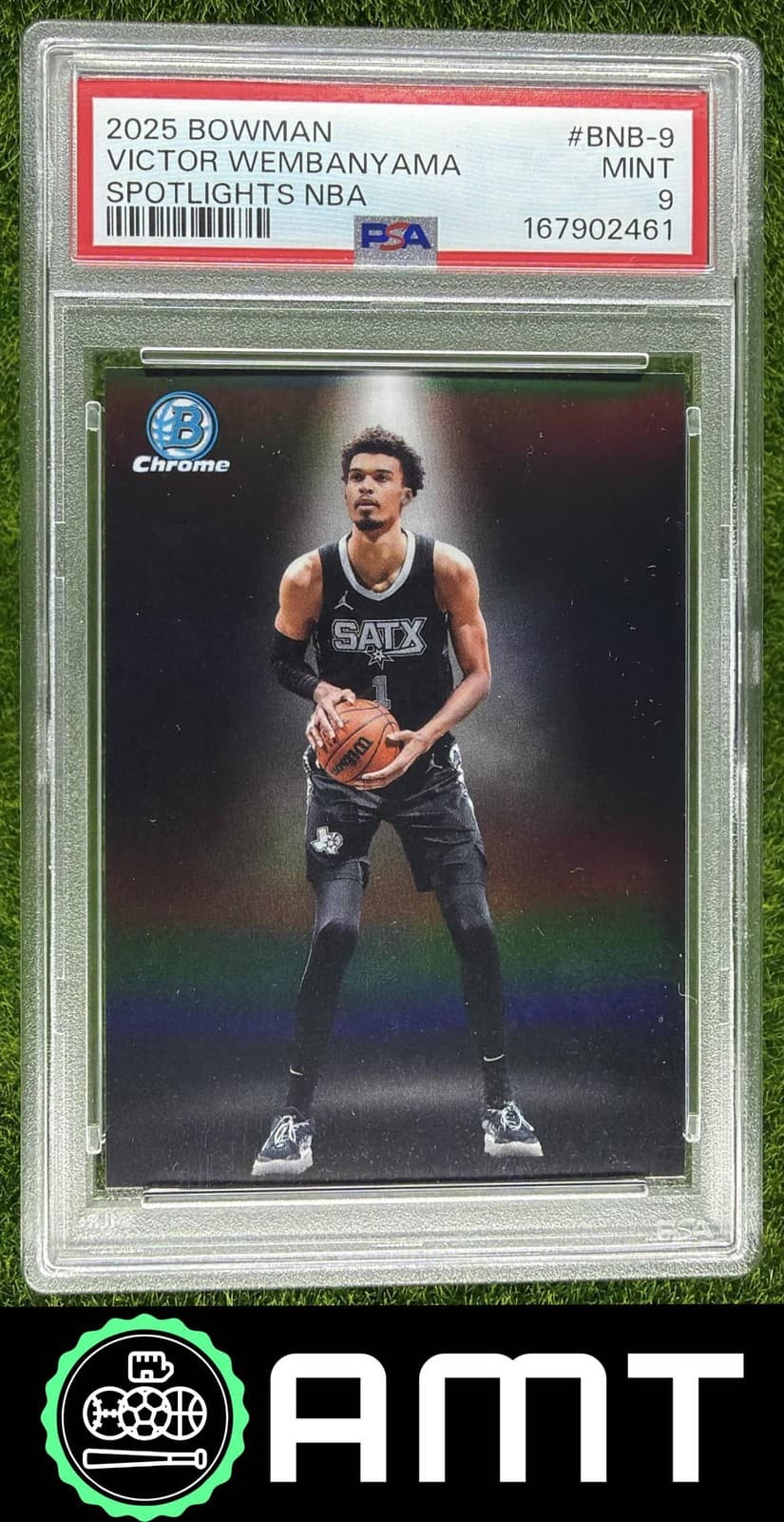 Victor Wembanyama PSA 9 2025-26 Bowman Spotlights Spurs SP 2461