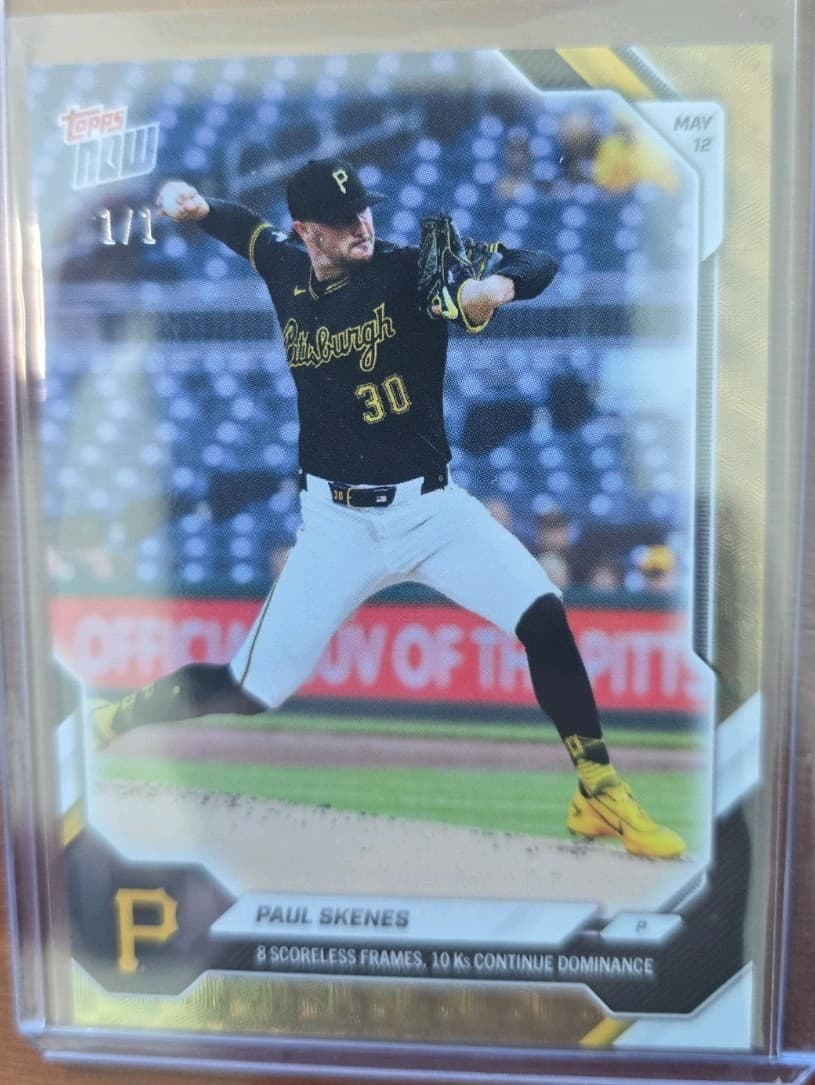 Paul Skenes 2026 Topps Now #191 Foilfactor 1/1