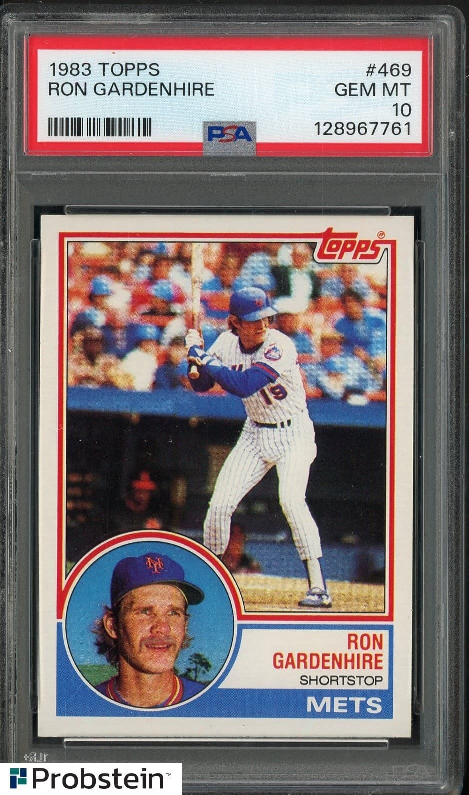 1983 Topps #469 Ron Gardenhire New York Mets PSA 10 GEM MINT