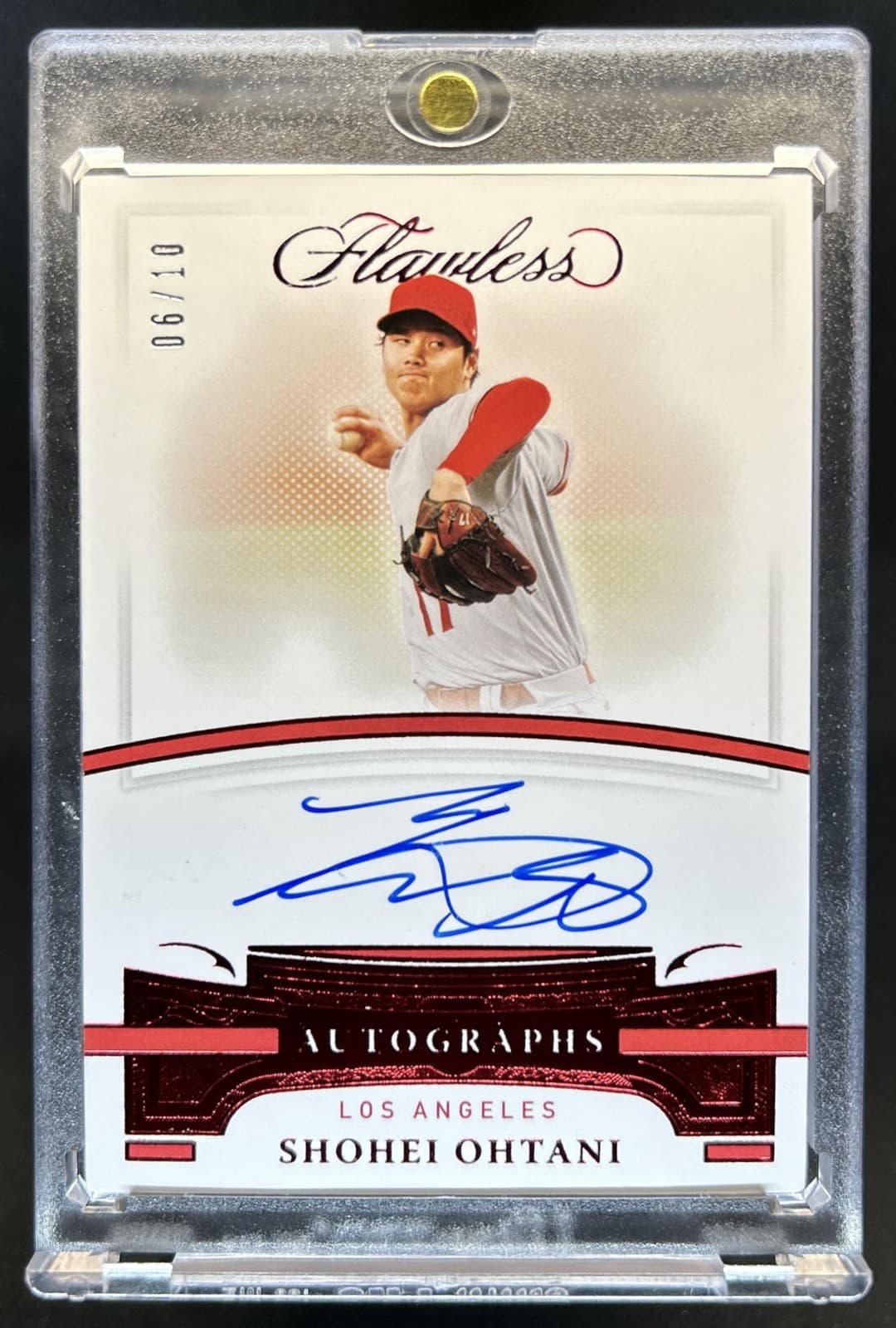 2021 Panini Flawless Shohei Ohtani Auto Autograph Ruby #/10 Angels
