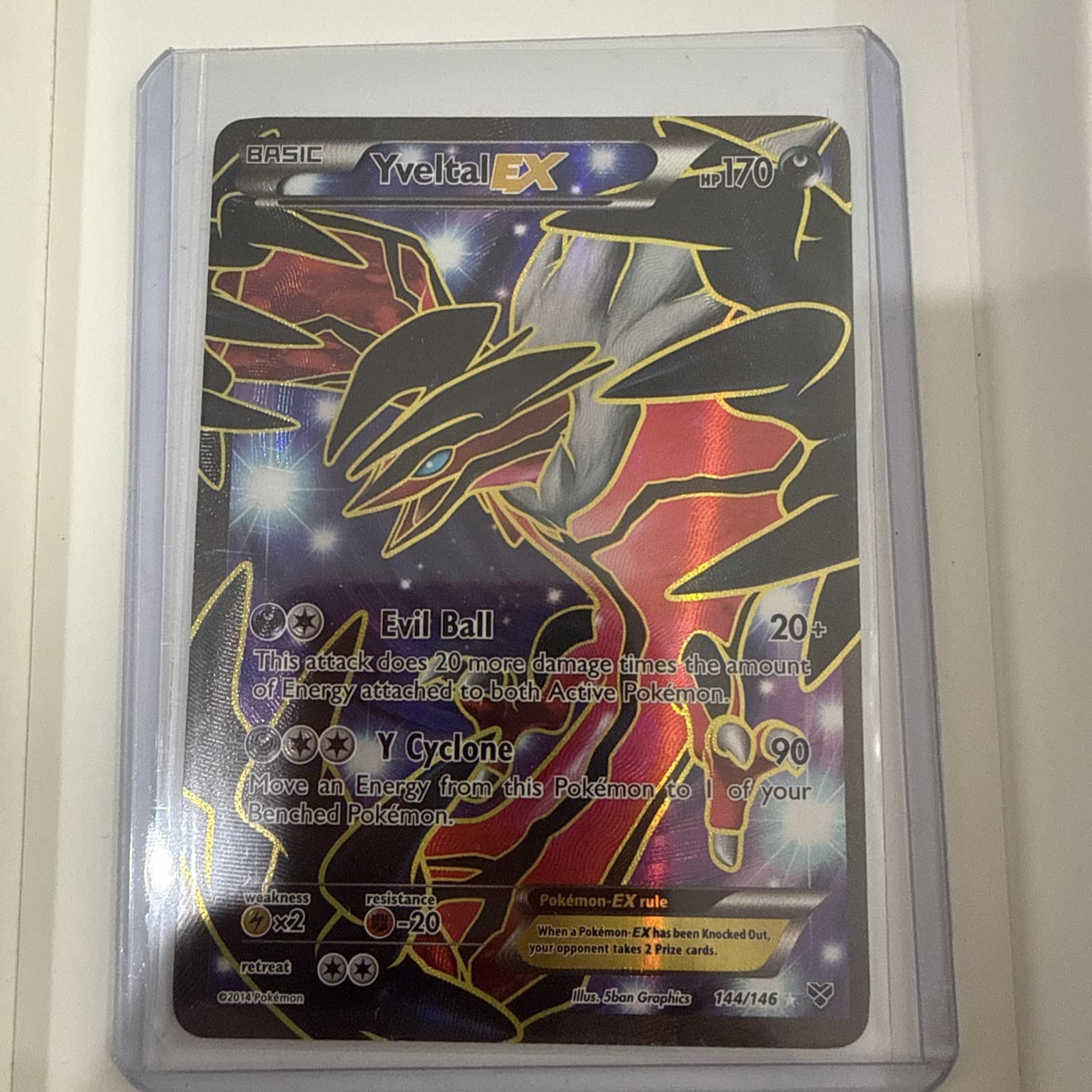 Yveltal EX 144/146 Full Art Ultra Rare XY NM Pokemon Card