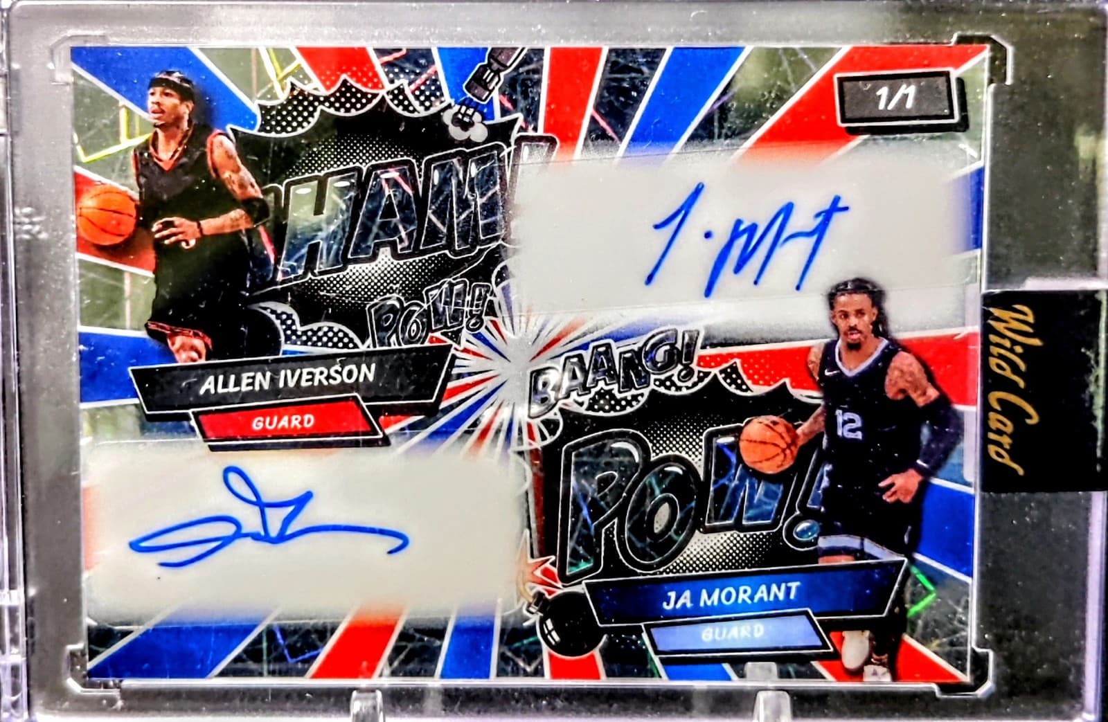 2024 Wild Card Just the hits Basketball - Allen Iverson/Ja Morant Dual Auto 1/1