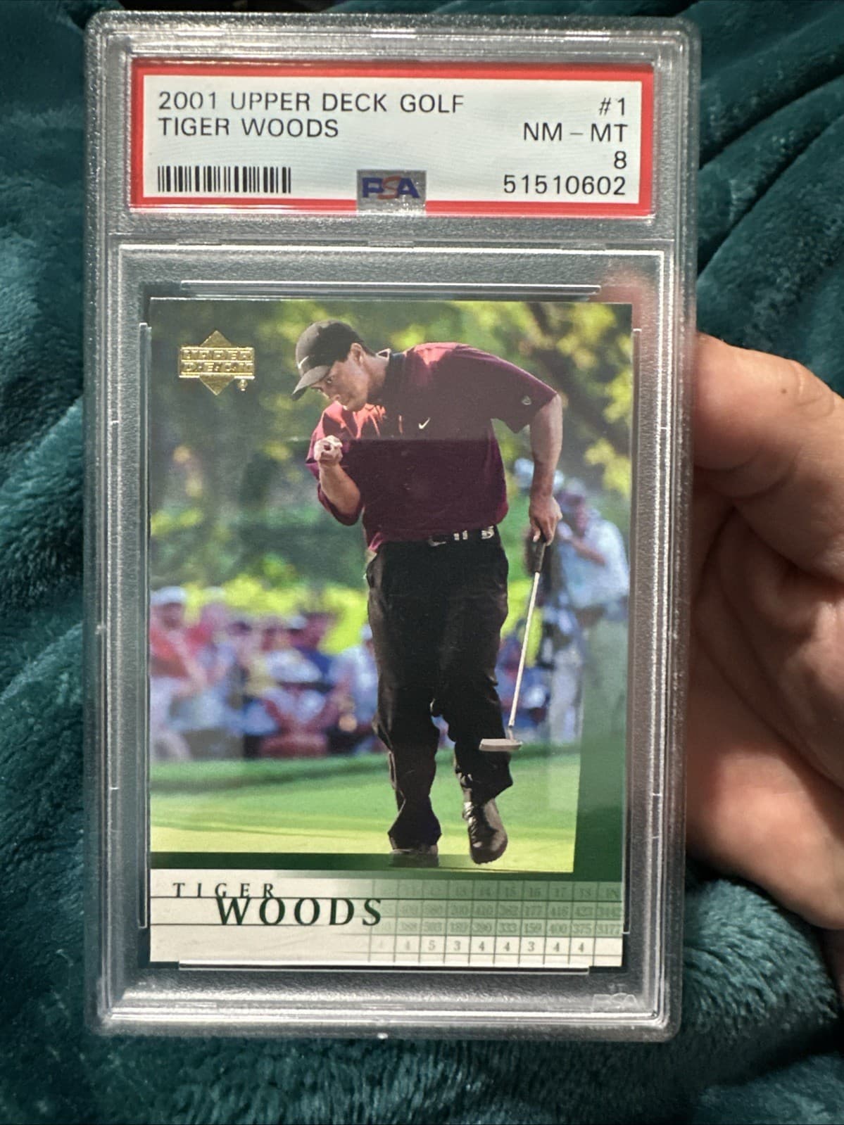 2001 Upper Deck Golf Tiger Woods #1 NM-MT 8