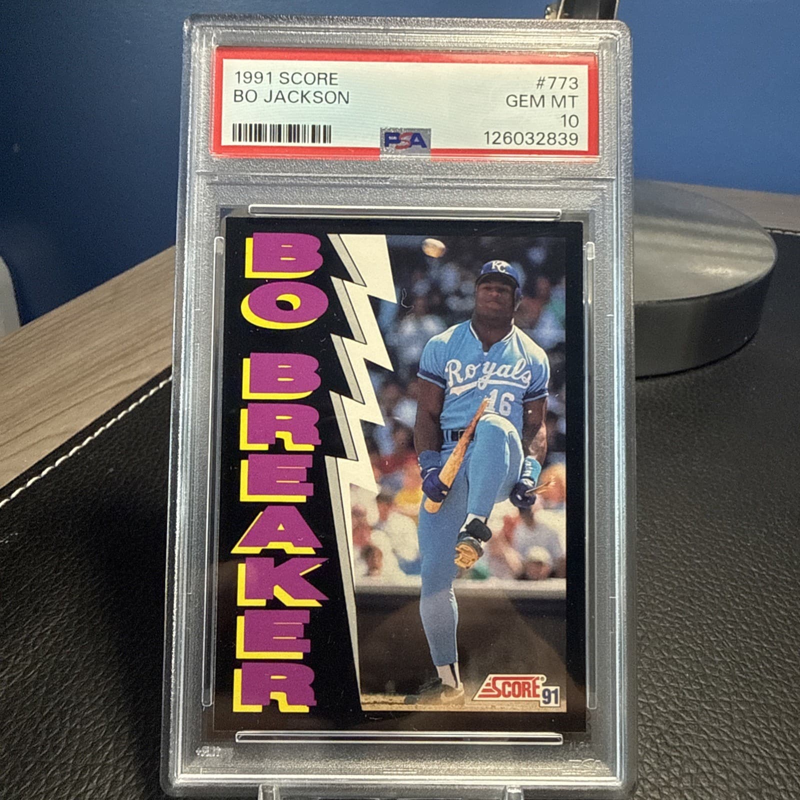 1991 Score *BO JACKSON* #773 PSA GEM MT 10 "Bo Breaker" K.C. Royals