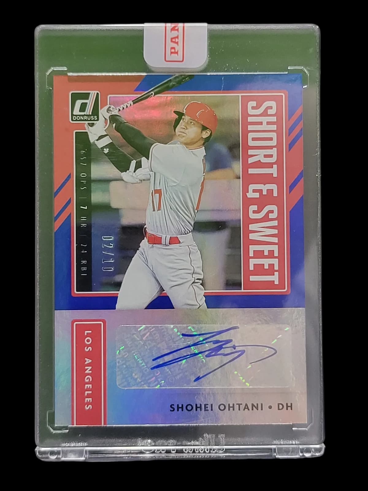 2021 Panini Donruss Short & Sweet Shohei Ohtani #SSS-SO 02/10