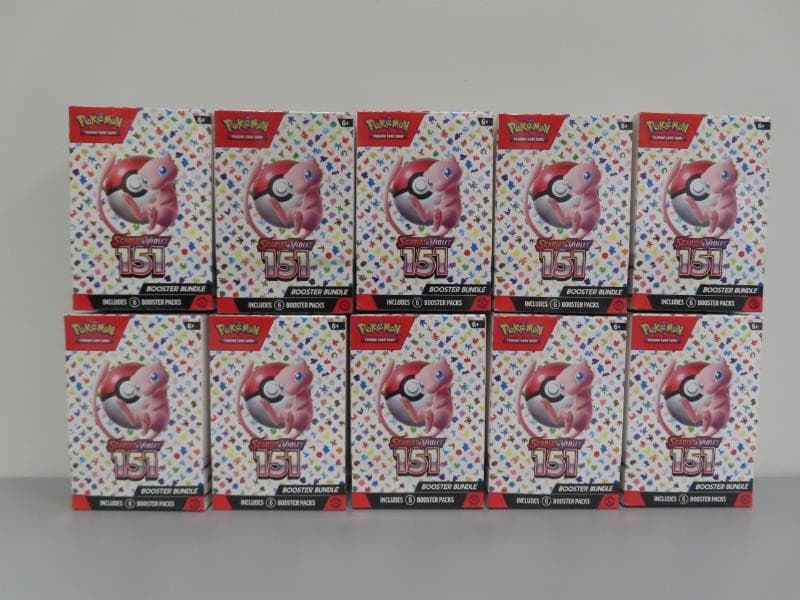 (10) Lot 2023 Pokemon Scarlet & Violet 151 Factory Sealed Booster Bundle Box (a)
