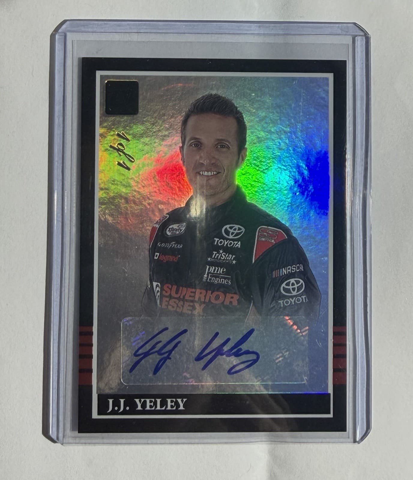 J.J. Yeley 1 of 1 2018 Panini Donruss Racing NASCAR RS-JY Auto Panini