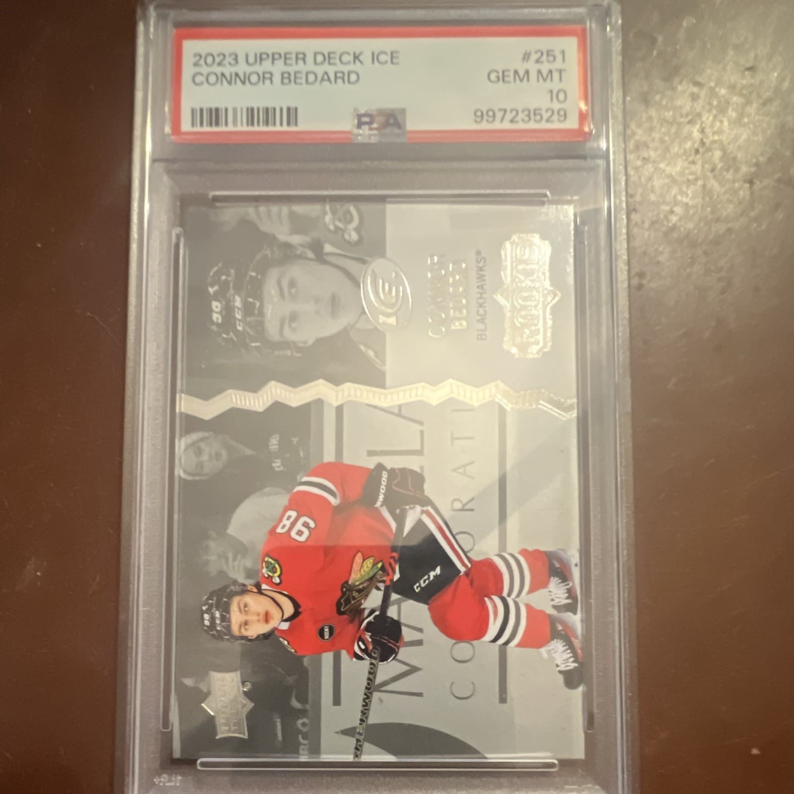 2023-24 Upper Deck Ice Extended Rookies Connor Bedard #251 RC PSA 10
