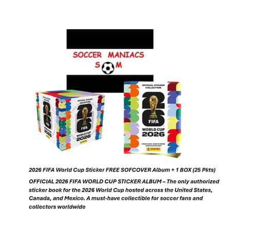2026 Panini FIFA World Cup Soccer MEX/USA/CAN 25PKTS+ 1 FREE softcover PRESALE