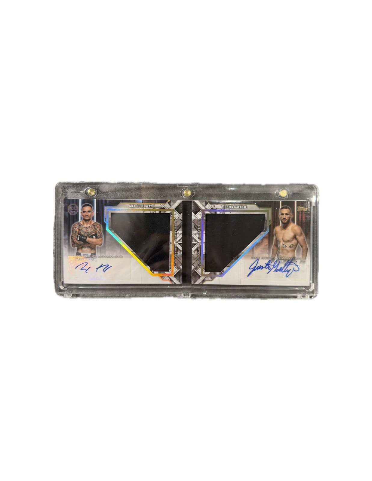 Topps 2025 UFC - Gaethje & Holloway - Bitter Rivals Booklet Auto Relic /10