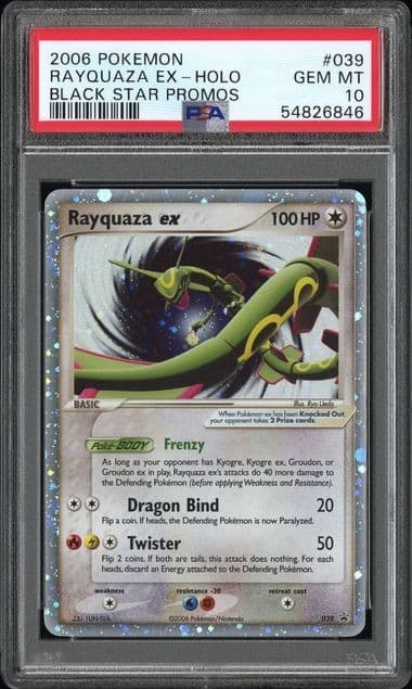 Pokemon Rayquaza Ex 2006 Black Star Promos #039 Holo Psa 10