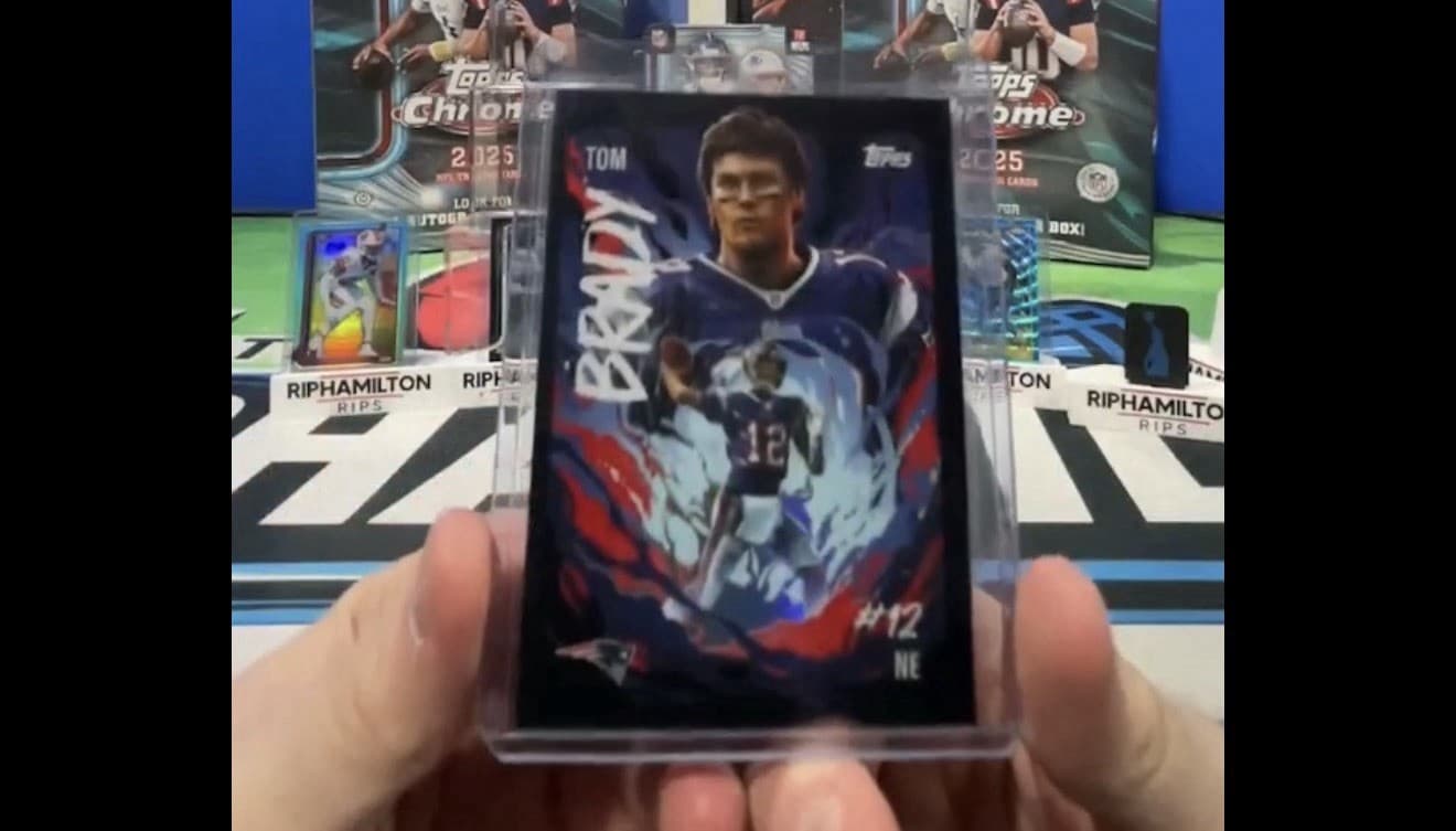 🔥🔥Case Hit!! 2025 Topps Chrome Football Tom Brady  Ultra Violet UV-6 🔥🔥