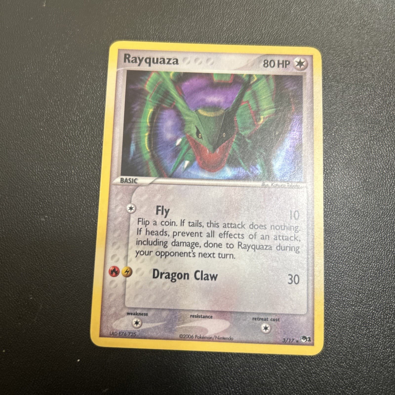 Rayquaza 3/17 POP Series 1 2006 Holo Pokemon Card - NM