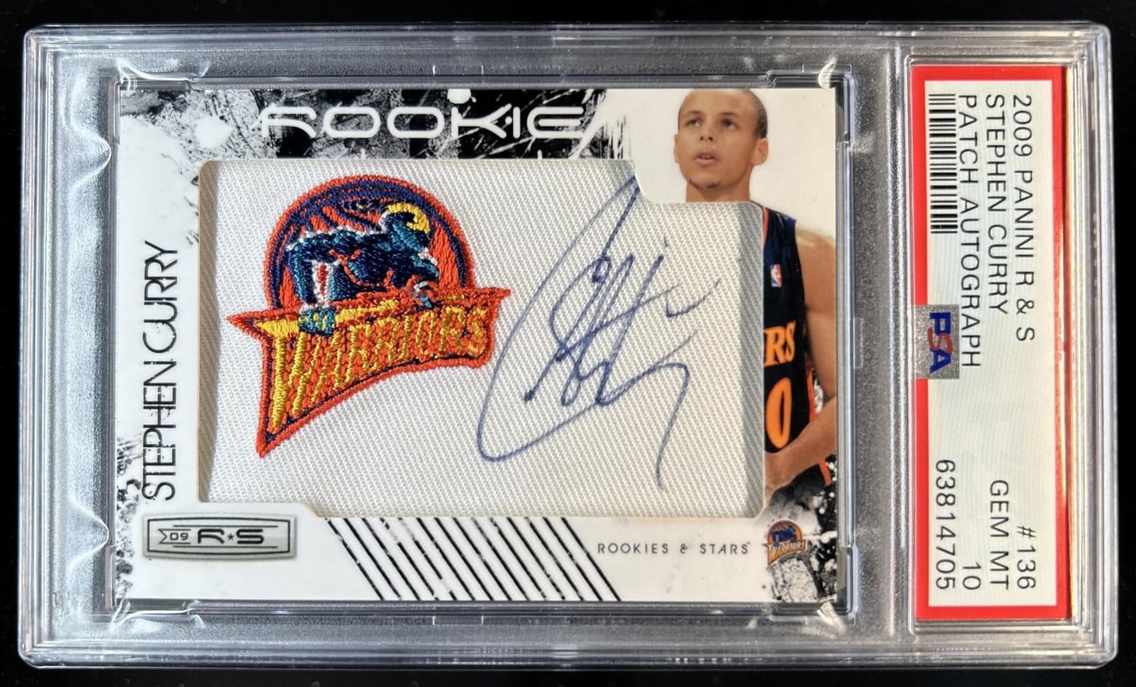 2009-10 Panini Rookies & Stars Stephen Curry Auto RC #/449 Warriors PSA 10