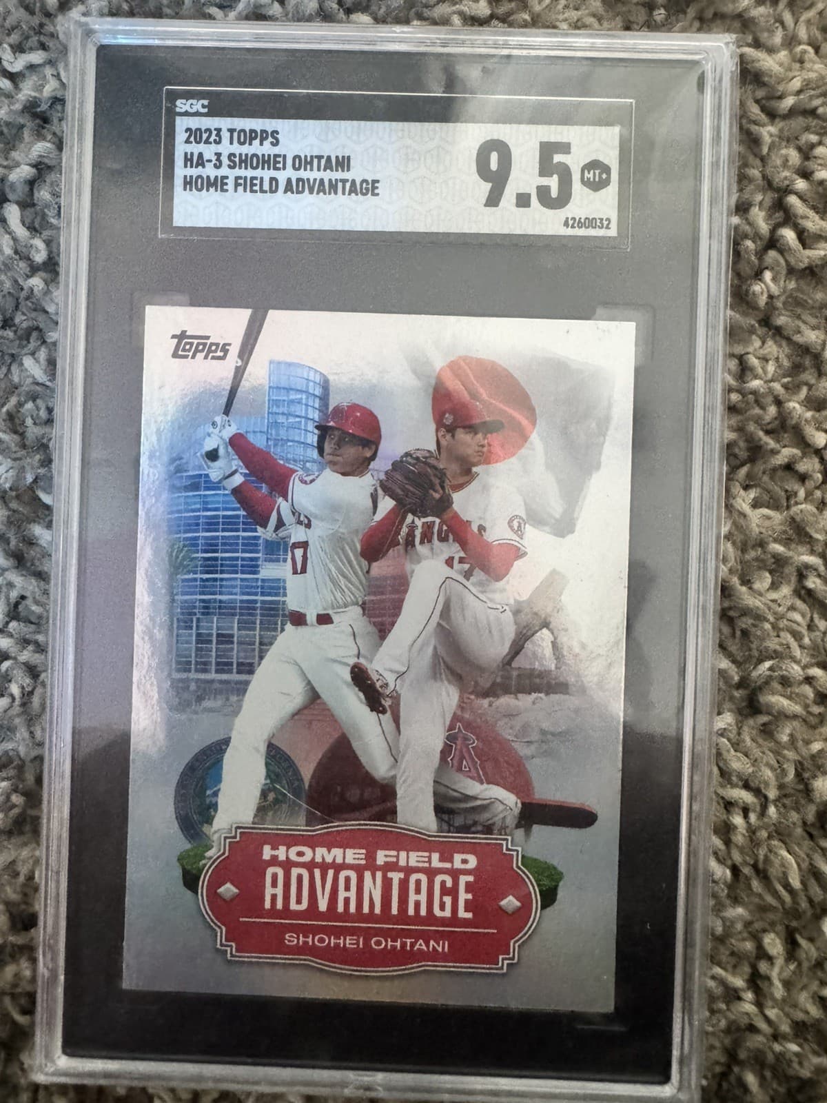 2023 Topps Series 1 Home Field Advantage Shohei Ohtani HA-3 SGC 9.5 Angels