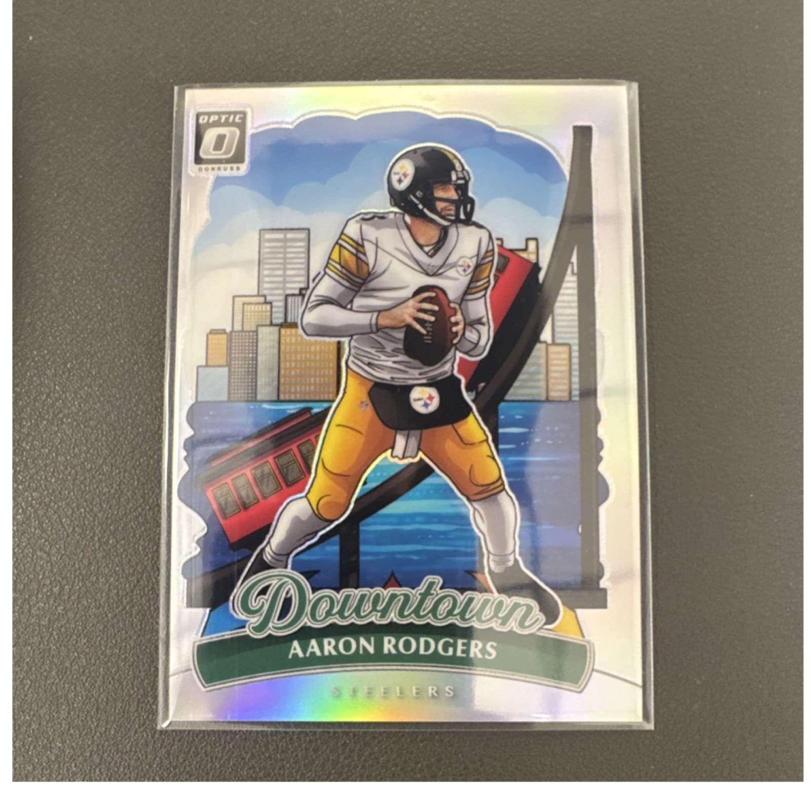 2025 Panini Donruss Optic Downtown Aaron Rodgers Steelers #25 NFL Insert