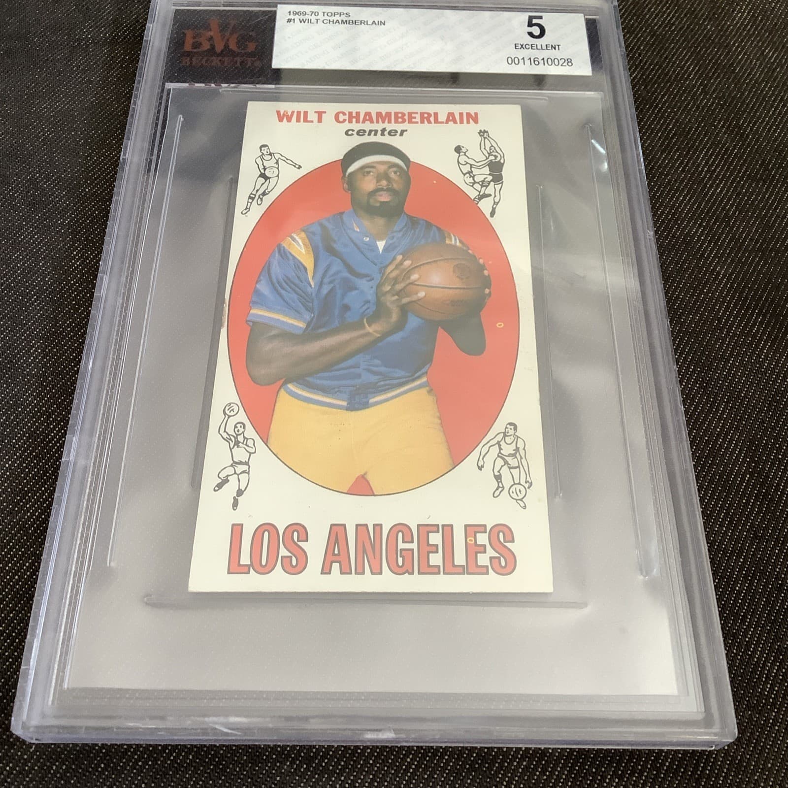 1969-70 Topps Wilt Chamberlain #1 Beckett 5