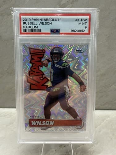 2019 Panini Absolute Russell Wilson Kaboom #K-RW PSA 9