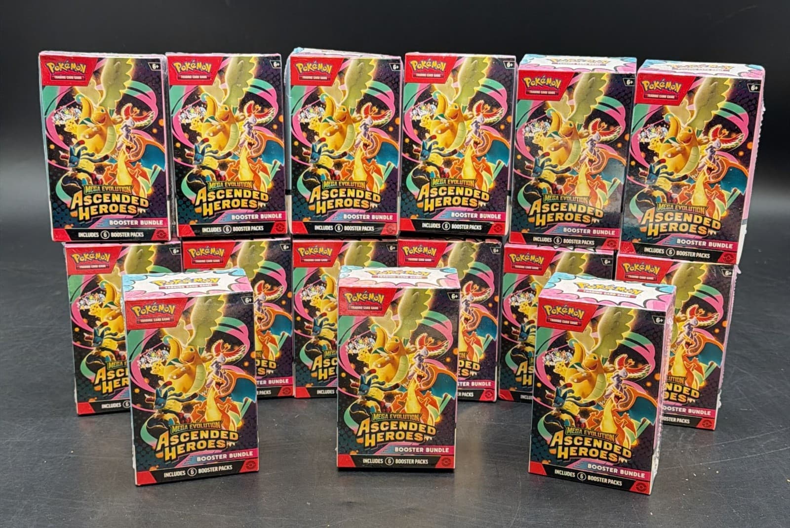 Lot of (15) Pokemon TCG Ascended Heroes Booster Bundles SEALED ME02.5