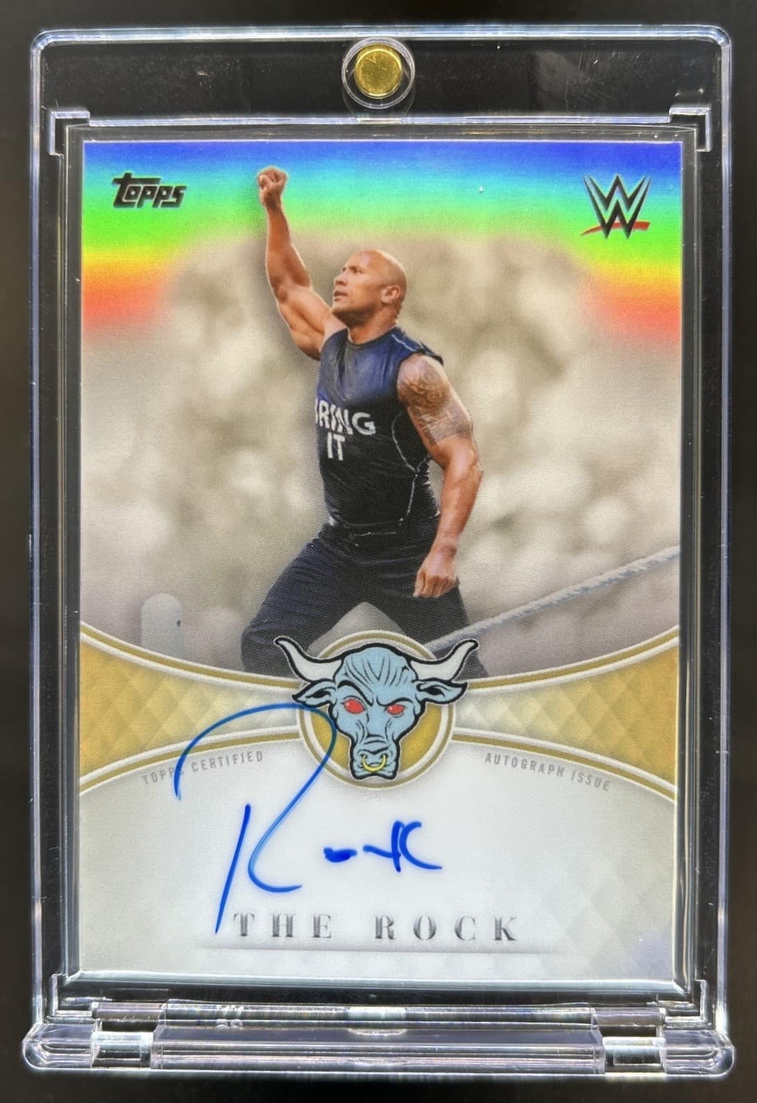 2025 Topps Universe WWE The Rock Retrospective Auto #RRA-4