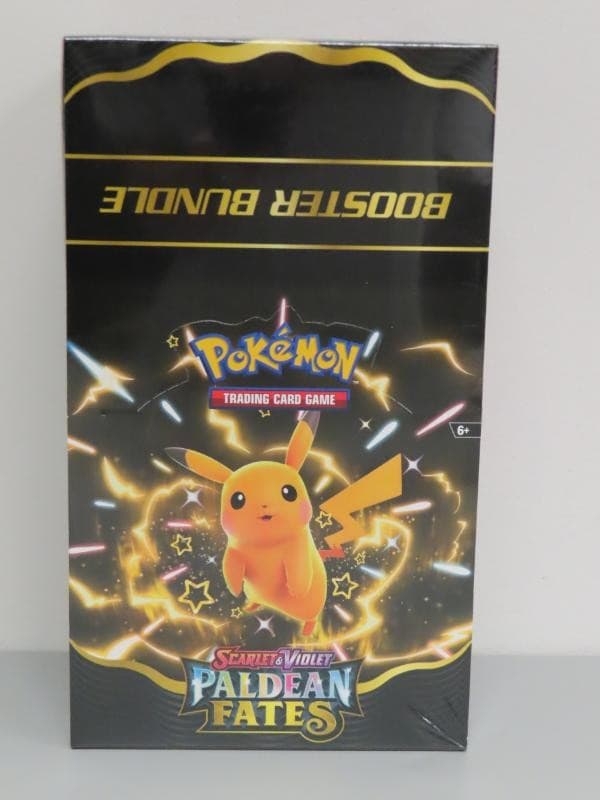 2023 Pokemon Scarlet Violet Paldean Fates Sealed Booster Bundle Display Box