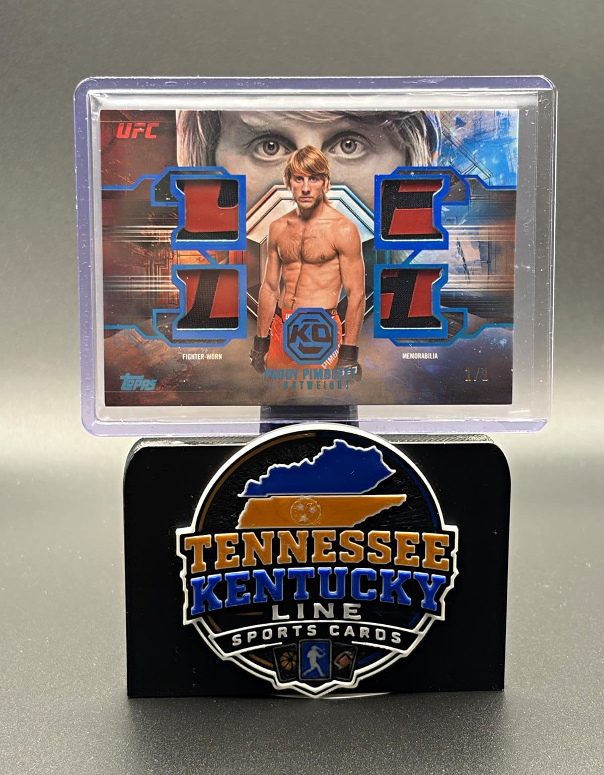 1/1 Topps 2025 UFC Knockout All-In Relics Paddy Pimblett MEM #AIR-PP