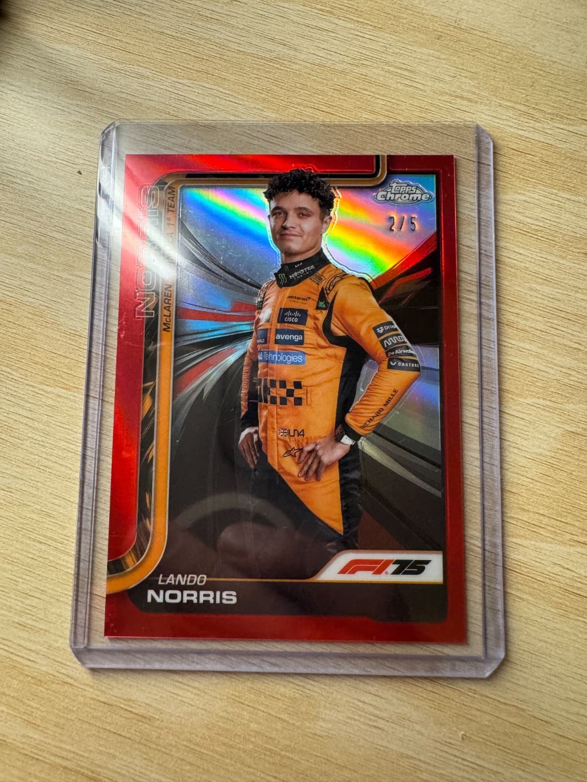 2025 Topps Chrome Formula 1 Lando Norris 0/5