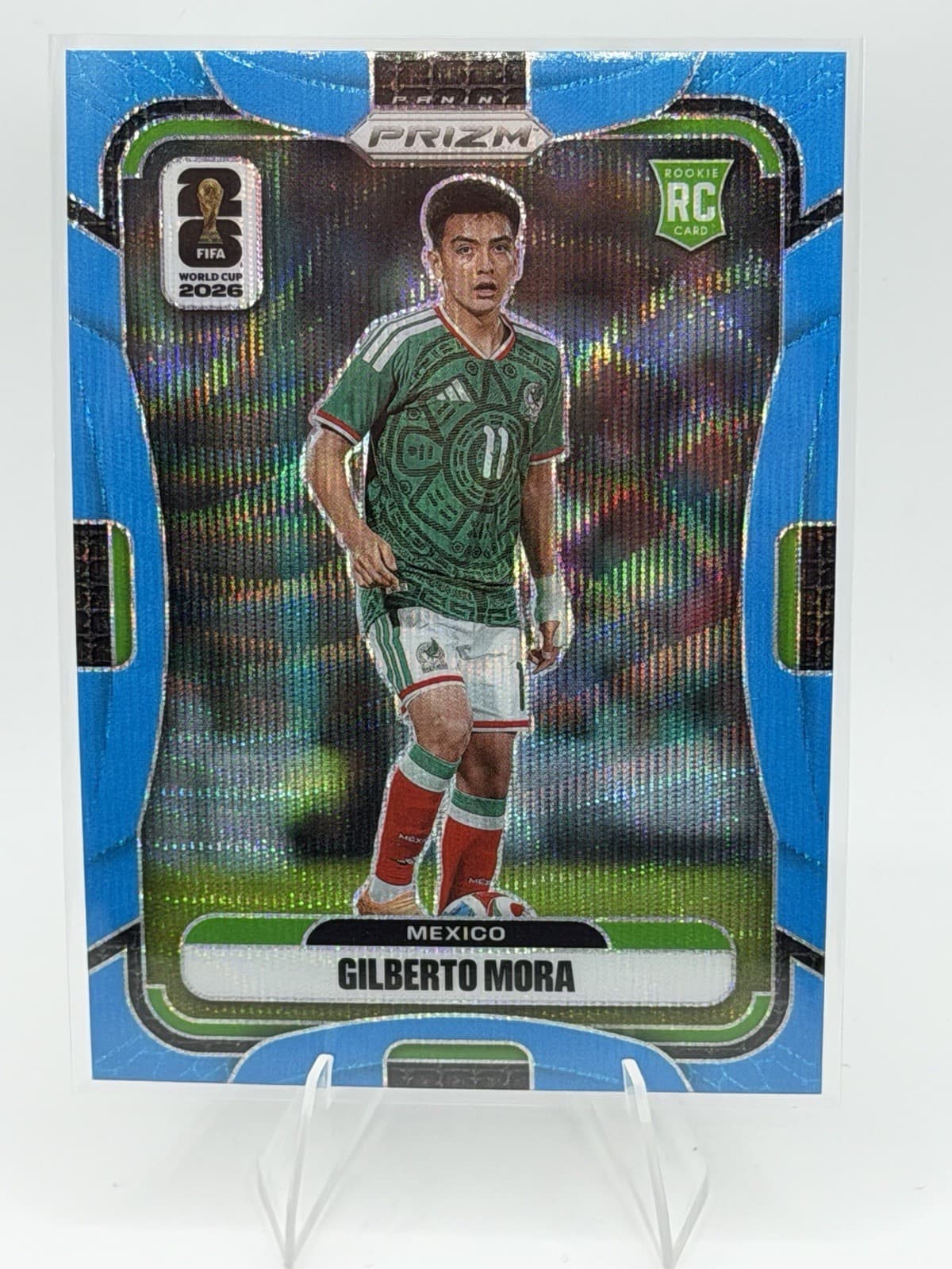 2026 Panini Prizm FIFA World Cup Gilberto Mora #290 Blue Wave RC Rookie /225