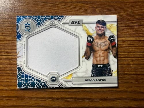 Diego Lopes 2024 Topps Royalty Rookie Patch Blue /25 UFC / MMA