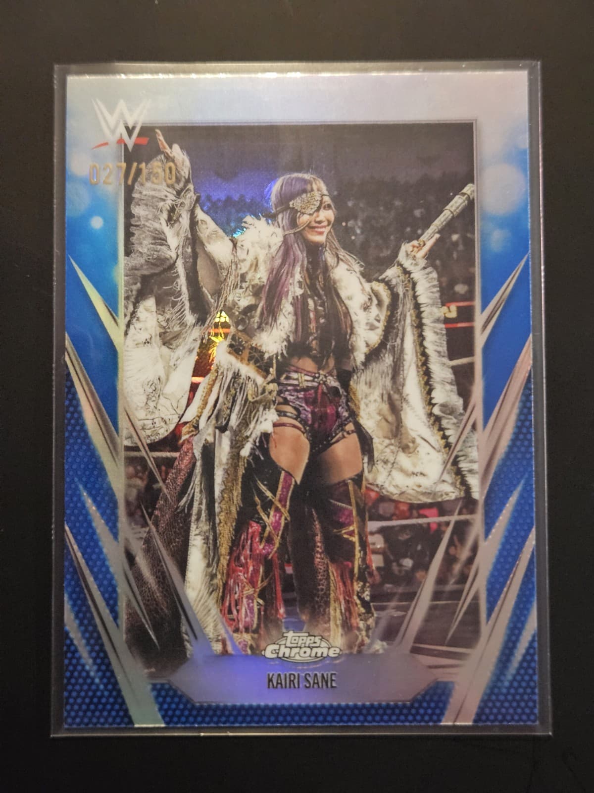 Kairi Sane 2026 WWE Topps Chrome Blue Refractor /150 Raw  Wrestling Card