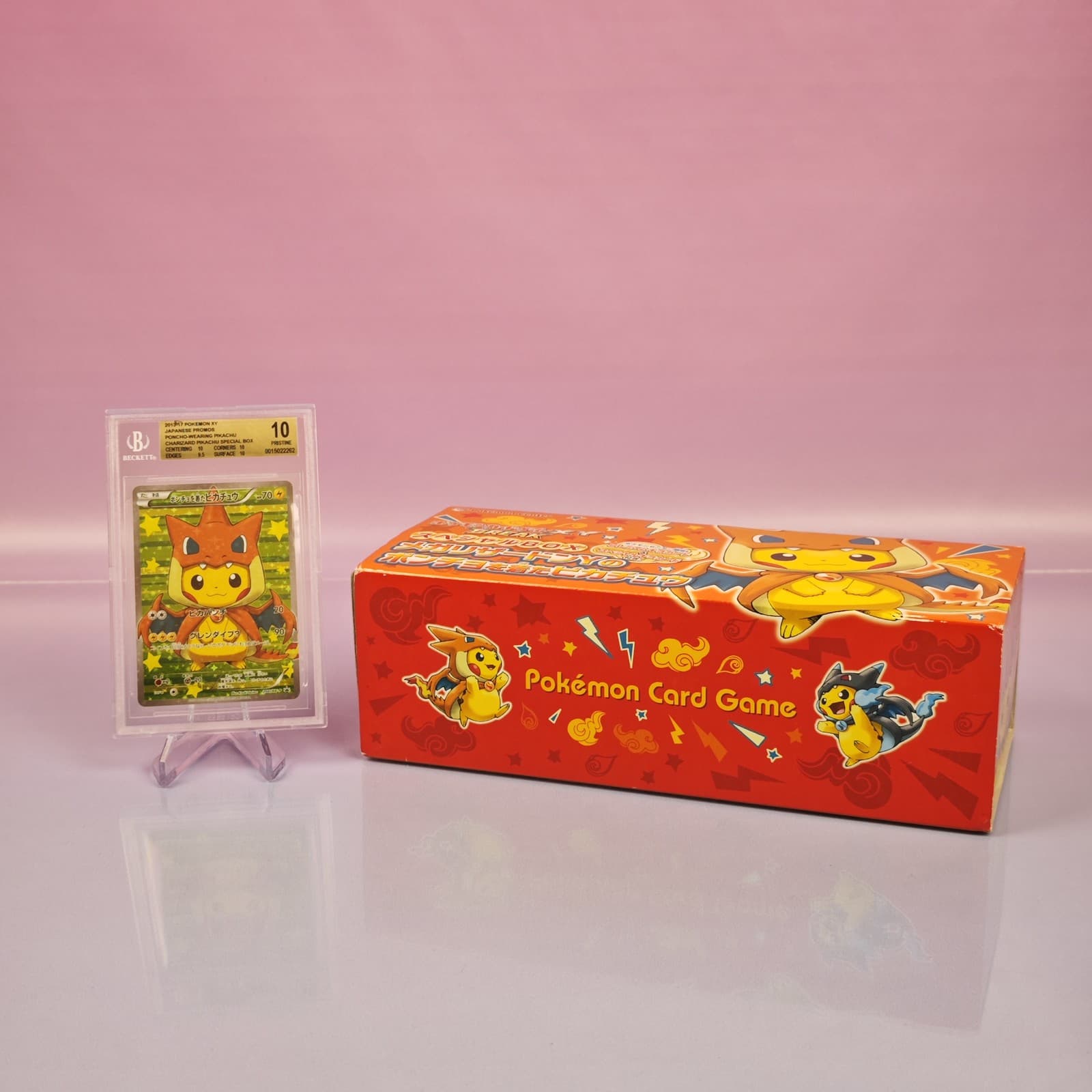 CHARIZARD PONCHO PIKACHU 2016 POKEMON JP PROMO BOX COMPLETE BGS 10 PRISTINE